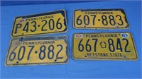 Vintage License Plates-'78, '79