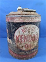 Antique 5-gal Kendall Motor Oil Can