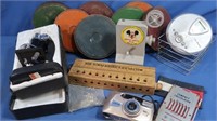 Sony CD Walkman, Pentax 35mm Camera, Mickey Mouse