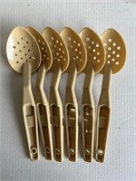 (5) Cambro Perforated Deli Spoons