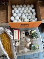 Used Golf Balls, LED Light Bulbs, 60W Bug Lite, Ro