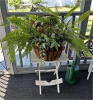 Plant Basket, Table & Watering Can