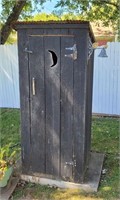 Antique Wooden Outhouse - 32" x 32" x 73"