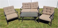 Patio/Outdoor Furniture Set #2 Glass Table Chairs