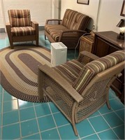 (3) Piece Brown Indoor/Outdoor Furniture