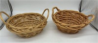 (2) Woven Baskets