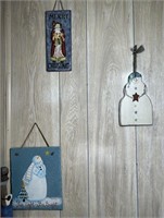 (3) Hanging Christmas Wall Decorations/Ornaments -
