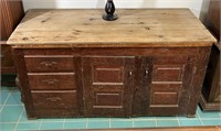 Farmhouse Antique Sideboard w 3 Drawers, Cabinet