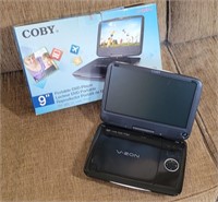Coby V-Zon Portable DVD Player w/9" Built-In Disp