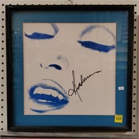 Madonna Autographed Record in Frame