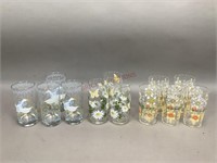 Assorted Decorative Drinking Glasses