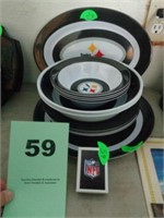 Pittsburg Steelers dishes, lighter
