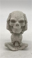 Concrete Skeleton Figure - Paintable