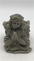 Concrete Angel Candle Holder - Painted Grey