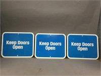 Keep Doors Open Signs