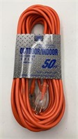 New 50ft Heavy Duty Lighted-end Extension Cord