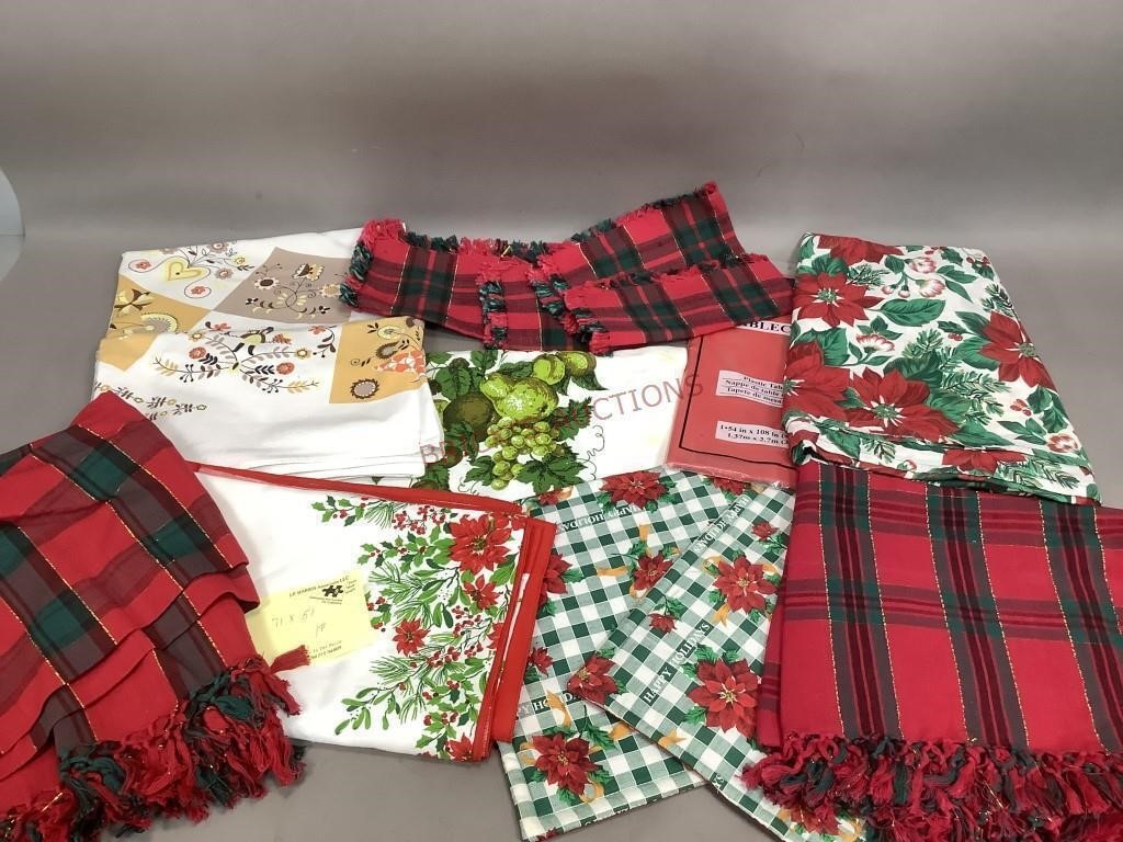 Assorted Variety of Tablecloths and More