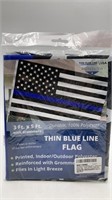 New Thin Blue Line Flag 3ft X 5ft