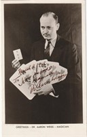Dr. Weiss postcard signed to Jean Hugard