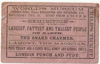 Early Show Ticket – Snake Charmer and more