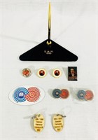 Magic Desk Set and Commemorative Pins -