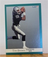 TIM BROWN RAIDERS FLEER 91