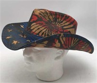 New Cowboy Hat Sz M American Flag