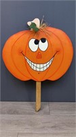 Wood Pumpkin Yard Sign Art Halloween