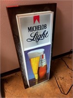 Lighted Michelob Light 14x34