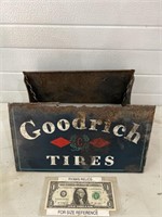 Early Goodrich tires advertising display rack
