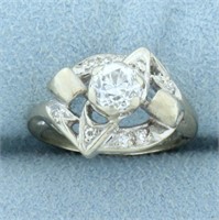 Antique 2/3ct TW Old European Cut Diamond Ring in