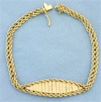 Diamond Cut Double Rope Style Bracelet in 14K Yell