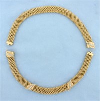 Designer Combination Diamond Choker Necklace Doubl