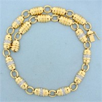 Diamond Designer Necklace in 14K Yellow and White