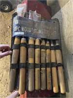 eight piece wood turning tool set