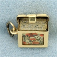 Vintage Deck of Playing Cards Charm in 14k Yellow