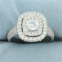Neil Lane Cushion Cut Double Halo Engagement Ring