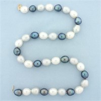 18 Inch Multi Colored Baroque Hand Knotted Pearl S