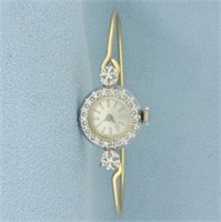 Vintage Ladies Lucian Piccard Diamond Dress Watch