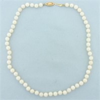 Vintage 16 Inch Cultured Akoya Pearl Necklace in 1