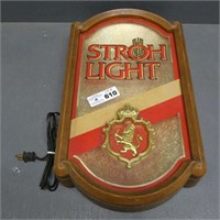 Stroh Light Beer Advertising Light
