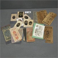 Foreign Paper Money - Photo Tin Types