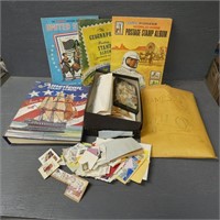 Lot of Postage Stamp Albums & Stamps