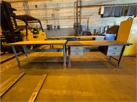 Lot of 2 6ft Maple Top Workbenches (ETW205)