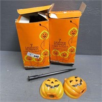 Lighted Pumpkin Lawn Stakes