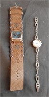 Misc ladies watches. 1 with a leather band and