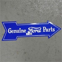 Ford Parts Arrow Metal Sign