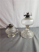 Vintage oil lamps, Finger Oil Lamp,