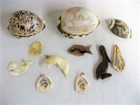 Shell Art & Ceramic Heads