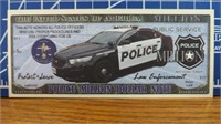 Police million dollar banknote